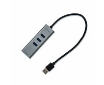 i-Tec USB3.0 HUB 3port Metal + Gigabit Ethernet adaptér, 1x USB na RJ-45 