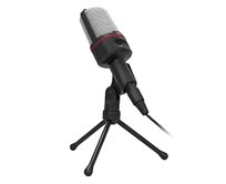 C-TECH Stolní mikrofon MIC-02, 3,5mm stereo jack, kabel 2.5m
