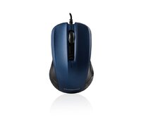 Modecom MC-M9.1 drátová optická myš, 4 tlačítka, 1600 DPI, USB, černo-modrá