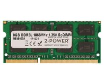 2-Power 8GB PC3L-14900S 1866MHz DDR3 CL13 1.35V SoDIMM 2Rx8 1.35V (DOŽIVOTNÍ ZÁRUKA)