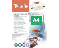 PEACH laminovací folie A4 (216x303mm), 80mic, matt, 100ks