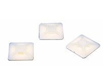 Fixapart CTMB 02 - samolepící příchytka pro stahovací pásky 4.8mm, 28x28mm, bílá