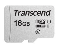 Transcend 16GB microSDHC 300S UHS-I U1 (Class 10) paměťová karta (bez adaptéru), 95MB/s R, 45MB/s W