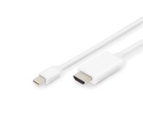 Digitus DisplayPort kabelový adaptér, mini DP - HDMI, 2m ,DP 1.2_HDMI 2.0, 4K/60Hz