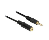 Delock prodlužovací kabel Audio Stereo Jack 3.5 mm samec / samice IPhone 4 pin 2 m