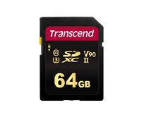Transcend 64GB SDXC 700S (Class 10) UHS-II U3 V90 MLC paměťová karta, 285 MB/s R, 180 MB/s W