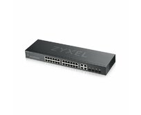 Zyxel GS1920-24v2, 28-port Gigabit WebManaged switch: 24x Gigabit metal +  4x Gigabit combo (metal/SFP), IPv6