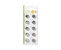 Nedis BAAKLR4410BL - Alkalická Baterie LR44 | 10 kusů | V blistru