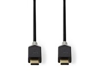 Nedis CCBW64750AT10 - Kabel USB 3.1 (Gen2) | Typ-C Zástrčka - Typ-C Zástrčka | 1 m | Antracit