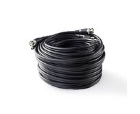 Nedis CCTVCA10BK200 - CCTV Bezpečnostní Kabel BNC / DC | RG59 | 20 m | předem sestavené konektory