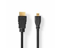 Nedis CVBW35000BK20 - Ultra High Speed HDMI Kabel| Konektor HDMI - HDMI | 8K@60Hz | 48 Gbps | 2.00 m | Kulatý | 6.5 mm | Antracit 
