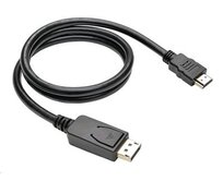 C-TECH Kabel DisplayPort/HDMI, 3m, černý