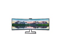 Philips LCD 499P9H 48,8" zakřivený VA 4K/5120x1440@70Hz/5ms/450cd/2xHDMI/DP/3xUSB/USB-C dock/RJ45/Webcam/Repro/HAS/VESA