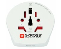 Skross SKR1500211E - Cestovní Adaptér Svět-na-Evropa Zemněný, bílý