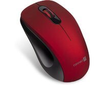 CONNECT IT "MUTE" bezdrátová optická tichá myš, USB, (+ 1x AA baterie zdarma), červená