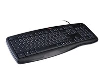 C-TECH klávesnice KB-107 USB, ERGO, černá, CZ/SK