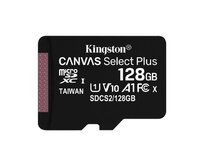 KINGSTON 128GB microSDHC CANVAS Plus Memory Card 100MB/85MBs- UHS-I class 10 Gen 3 - bez adaptéru