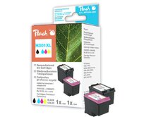 PEACH kompatibilní cartridge HP No 301XL MultiPack, black, color