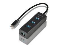 AXAGON HUE-S2C,Type-C 4x USB3.0 CHARGING hub, microUSB nap. konektor