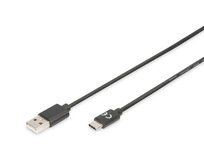 Digitus Připojovací kabel USB C na A  1,0 m, 3A, 480 MB, verze 2.0