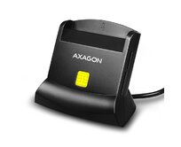 AXAGON CRE-SM2, USB externí čtečka 4-slot Smart card/ID card (eObčanka) + SD/microSD/SIM