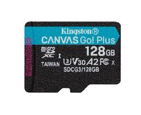 KINGSTON 128GB microSDHC Canvas Go! PLus 170R/100W U3 UHS-I V30 Card bez adapteru