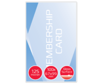 GBC Laminovací kapsy na jmenovky 67x99mm 125Mic clear 100pcs