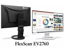 EIZO 27" EV2760-BK,IPS, 2560 x 1440,350 cd/m2,1000:1,5 ms, Ultra Slim, 2x DP, HDMI,DVI, USB,černý