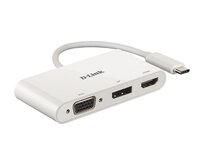 D-Link 3-in-1 USB-C to HDMI/VGA/DisplayPort Adapter