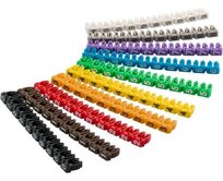 goobay Označovací klipy na kabel do průměru 2.5-4mm, 10x10ks, čísla