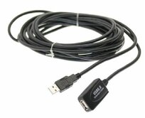 PremiumCord USB 2.0 repeater a prodlužovací kabel A/M-A/F 5m