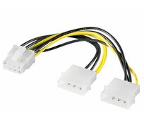 Premium-Cord Redukce napájecí 2x5.25" Molex - 8 pin pro PCI-E grafické karty  