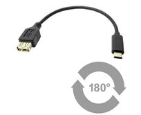 PremiumCord Adaptér USB 3.1 konektor C/male - USB 3.0 konektor A/female, 0,2m OTG