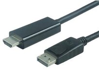 PremiumCord DisplayPort na HDMI kabel 1m M/M