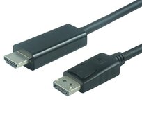 PremiumCord DisplayPort na HDMI kabel 2m M/M