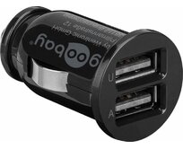 goobay Napájecí 12V autoadaptér na 2x USB 2,1A černý