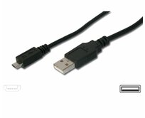 PremiumCord Kabel micro USB 2.0, A-B 2m