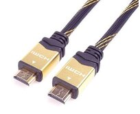 PremiumCord HDMI 2.0 High Speed + Ethernet kabel HQ, zlacené konektory, 1,5m