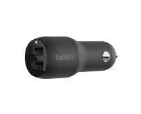 Belkin 24W Duální USB-A nabíječka do auta, černá