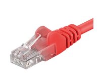 Premiumcord Patch kabel CAT6a S-FTP, RJ45-RJ45, AWG 26/7 1m červená