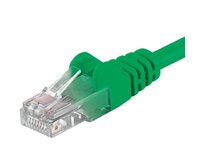 PremiumCord Patch kabel UTP RJ45-RJ45 level 5e 0.25m zelená