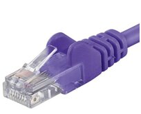 PremiumCord Patch kabel UTP RJ45-RJ45 level 5e 0.25m fialová