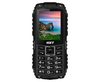 iGET Defender D10 Black - Odolný telefon/2,4"/320x240/Dual SIM/foto 0,3 MPx/32Mb+3Mb/baterie 2500mAh/svítilna/IP68