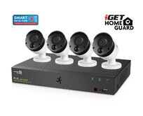 iGET HOMEGUARD HGNVK85304 - systém s PoE napájením, 8-kanálové NVR + 4x HGNVK930CAM FullHD kamera