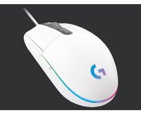Logitech myš Gaming G102 Lightsync / optická/ 6 tlačítka / 8000DPI - bílá