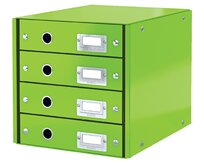 LEITZ Zásuvkový box  Click&Store, 4 zásuvky, zelená