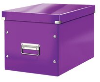 LEITZ Čtvercová krabice  Click&Store, velikost L (A4), purpurová