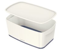 LEITZ Úložný box s víkem MyBox, velikost S, bílá/šedá