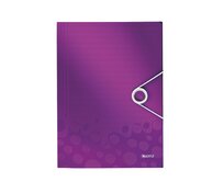 LEITZ Desky na dokumenty WOW, PP, purpurová