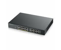 Zyxel GS1900-24EP, 24-port GbE L2, 12 Port PoE Smart Switch, rackmount, 130 Watt